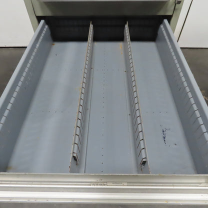 Stanley Vidmar 8 Drawer Small Parts Tools Storage Shop Cabinet 22.5" x 28" x 59"