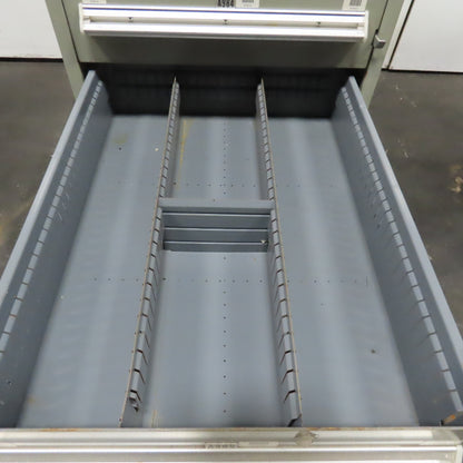 Stanley Vidmar 8 Drawer Small Parts Tools Storage Shop Cabinet 22.5" x 28" x 59"