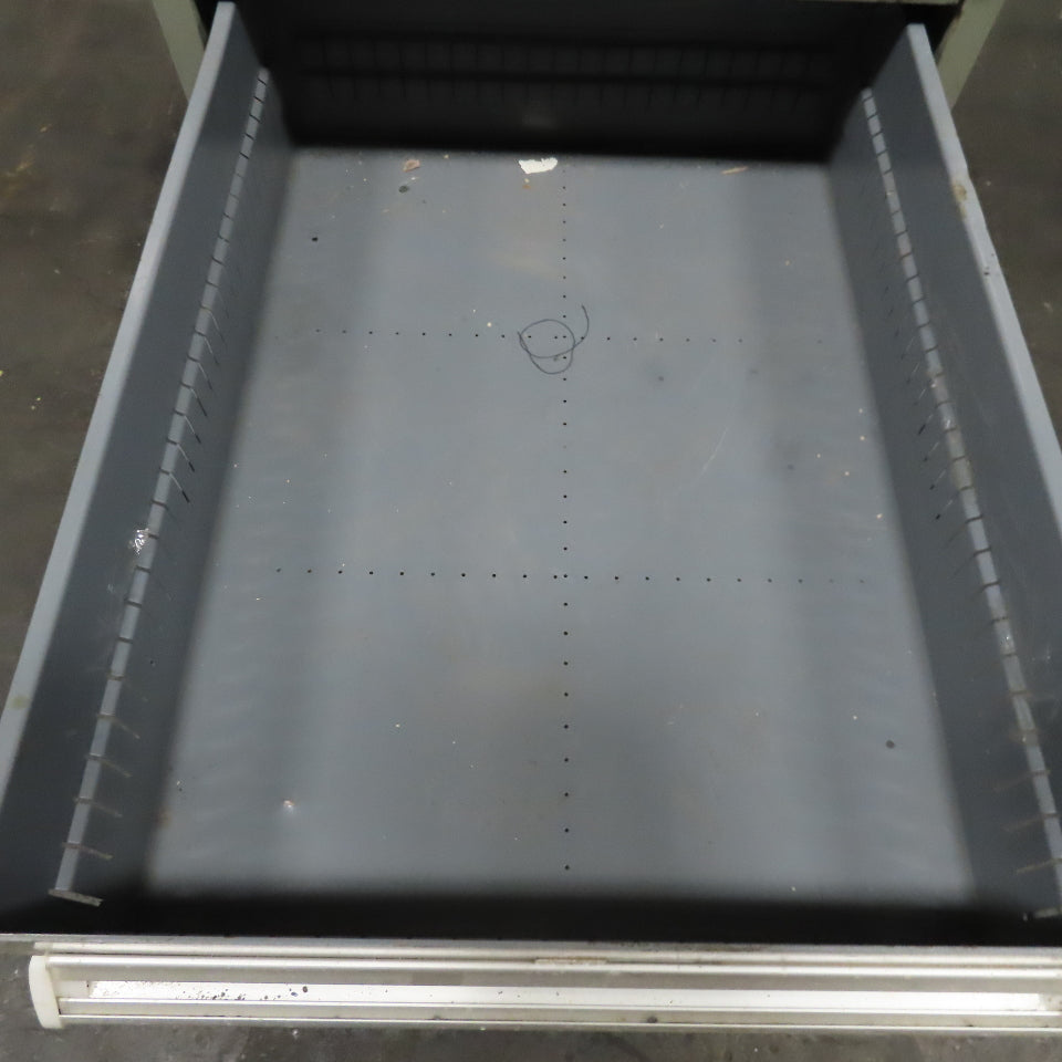 Stanley Vidmar 8 Drawer Small Parts Tools Storage Shop Cabinet 22.5" x 28" x 59"