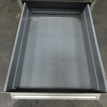 Stanley Vidmar 8 Drawer Small Parts Tools Storage Shop Cabinet 22.5" x 28" x 59"