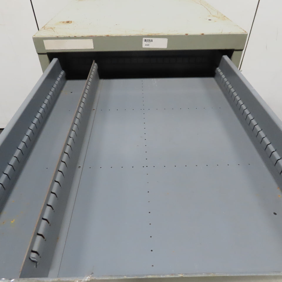 Stanley Vidmar 8 Drawer Small Parts Tools Storage Shop Cabinet 22.5" x 28" x 59"