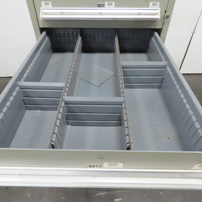 Stanley Vidmar 8 Drawer Small Parts Tools Storage Shop Cabinet 22.5" x 28" x 59"
