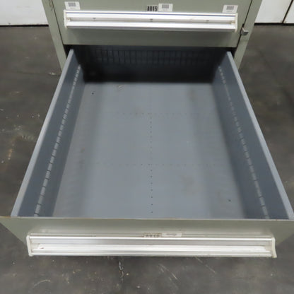 Stanley Vidmar 8 Drawer Small Parts Tools Storage Shop Cabinet 22.5" x 28" x 59"