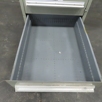 Stanley Vidmar 8 Drawer Small Parts Tools Storage Shop Cabinet 22.5" x 28" x 59"