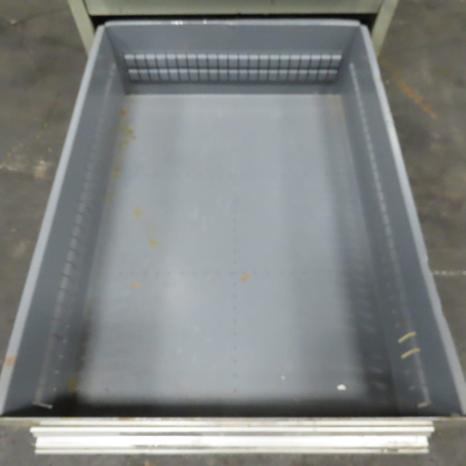Stanley Vidmar 8 Drawer Small Parts Tools Storage Shop Cabinet 22.5" x 28" x 59"