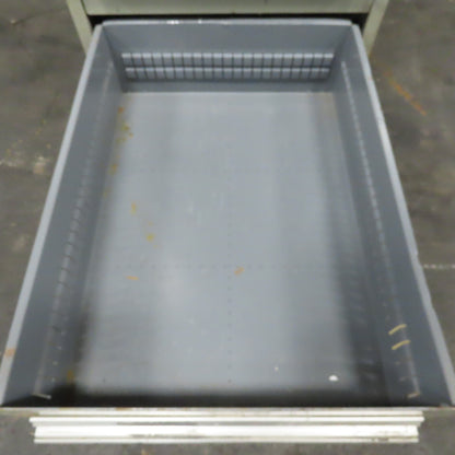Stanley Vidmar 8 Drawer Small Parts Tools Storage Shop Cabinet 22.5" x 28" x 59"