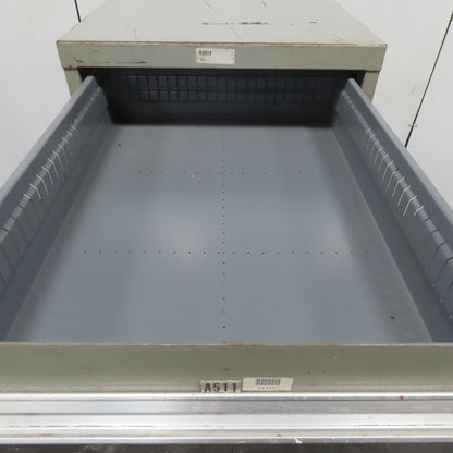 Stanley Vidmar 8 Drawer Small Parts Tools Storage Shop Cabinet 22.5" x 28" x 59"