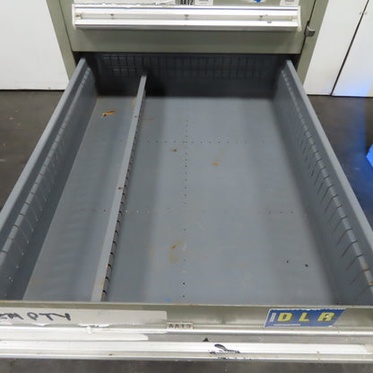 Stanley Vidmar 8 Drawer Small Parts Tools Storage Shop Cabinet 22.5" x 28" x 59"