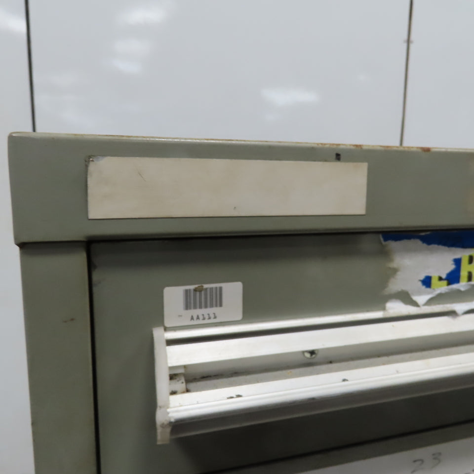 Stanley Vidmar 8 Drawer Small Parts Tools Storage Shop Cabinet 22.5" x 28" x 59"