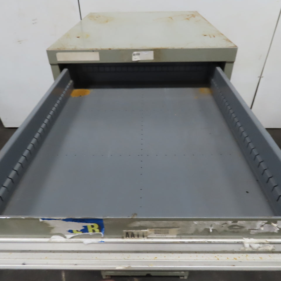 Stanley Vidmar 8 Drawer Small Parts Tools Storage Shop Cabinet 22.5" x 28" x 59"