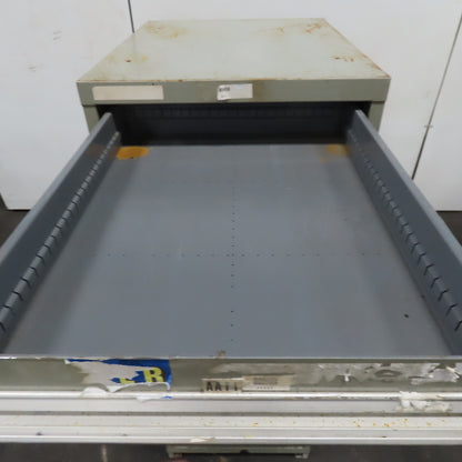 Stanley Vidmar 8 Drawer Small Parts Tools Storage Shop Cabinet 22.5" x 28" x 59"