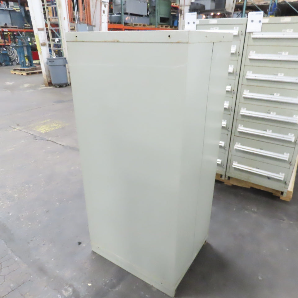 Stanley Vidmar 8 Drawer Small Parts Tools Storage Shop Cabinet 22.5" x 28" x 59"