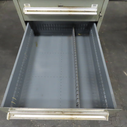 Stanley Vidmar 8 Drawer Small Parts Tools Storage Shop Cabinet 22.5" x 28" x 59"