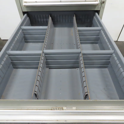 Stanley Vidmar 8 Drawer Small Parts Tools Storage Shop Cabinet 22.5" x 28" x 59"