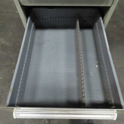 Stanley Vidmar 7 Drawer Small Parts Tools Storage Shop Cabinet 22.5" x 28" x 59"