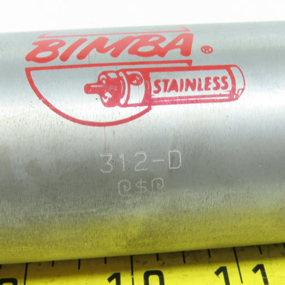 Bimba 312-D 2" Bore 2" Stroke Stainless Steel Double Acting Air Cylinder