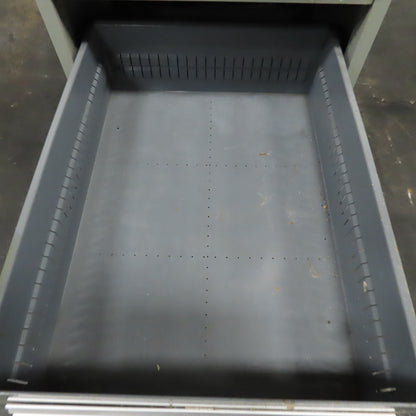 Stanley Vidmar 7 Drawer Small Parts Tools Storage Shop Cabinet 22.5" x 28" x 59"