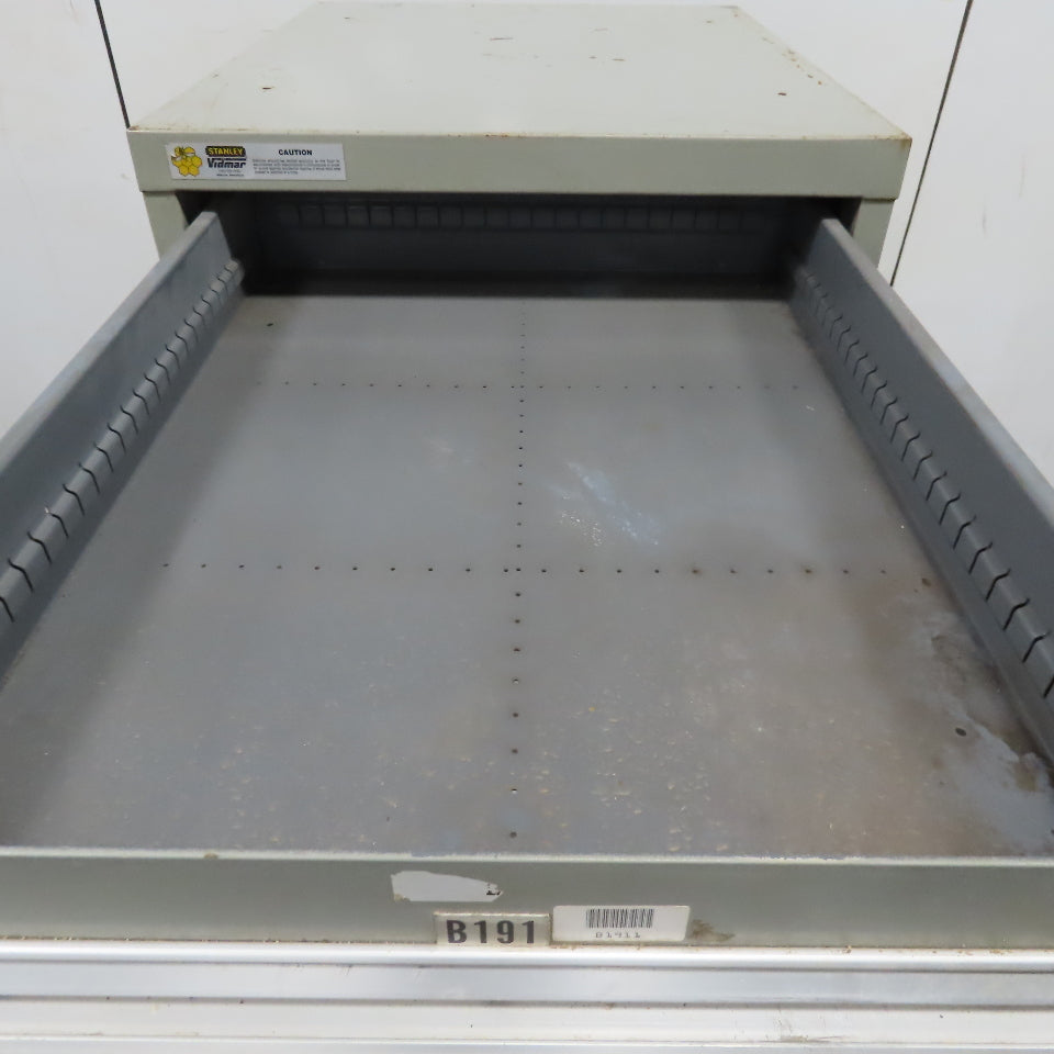 Stanley Vidmar 7 Drawer Small Parts Tools Storage Shop Cabinet 22.5" x 28" x 59"