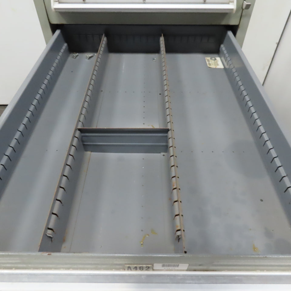 Stanley Vidmar 7 Drawer Small Parts Tools Storage Shop Cabinet 22.5" x 28" x 59"
