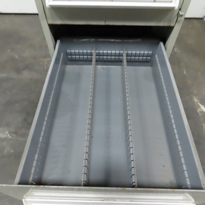 Stanley Vidmar 7 Drawer Small Parts Tools Storage Shop Cabinet 22.5" x 28" x 59"