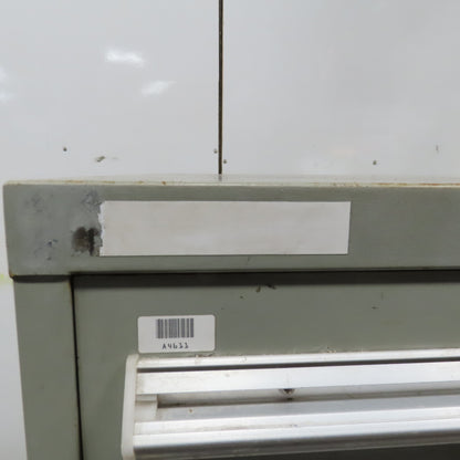 Stanley Vidmar 7 Drawer Small Parts Tools Storage Shop Cabinet 22.5" x 28" x 59"