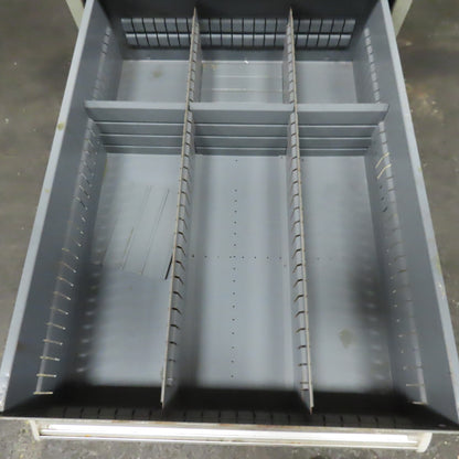 Stanley Vidmar 8 Drawer Small Parts Tools Storage Shop Cabinet 22.5" x 28" x 59"
