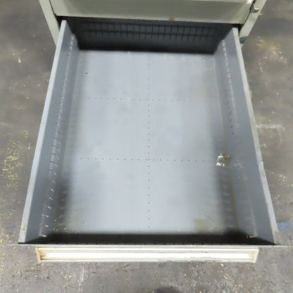 Stanley Vidmar 8 Drawer Small Parts Tools Storage Shop Cabinet 22.5" x 28" x 59"