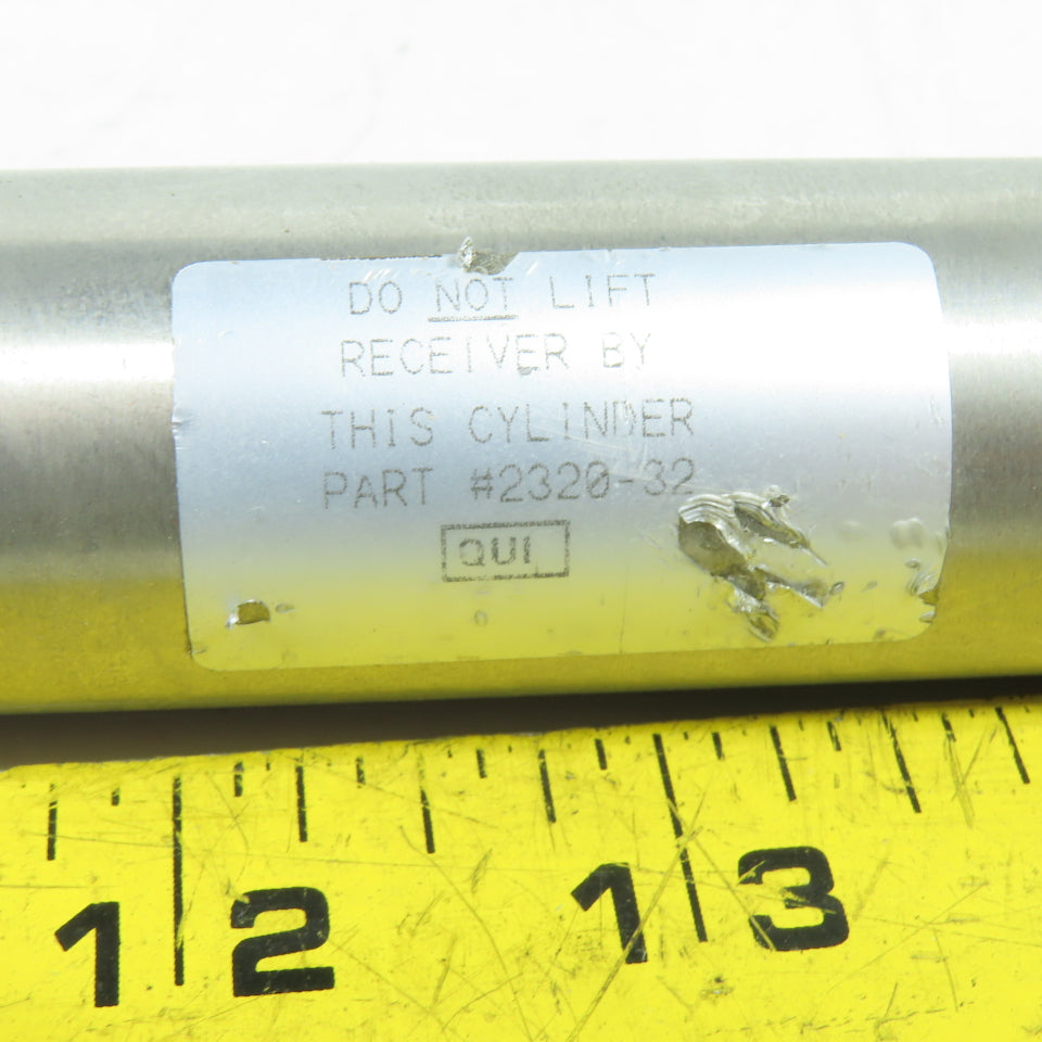 K-Tron 2320-32 1" Bore 8" Stroke Stainless Steel Single Acting Air Cylinder