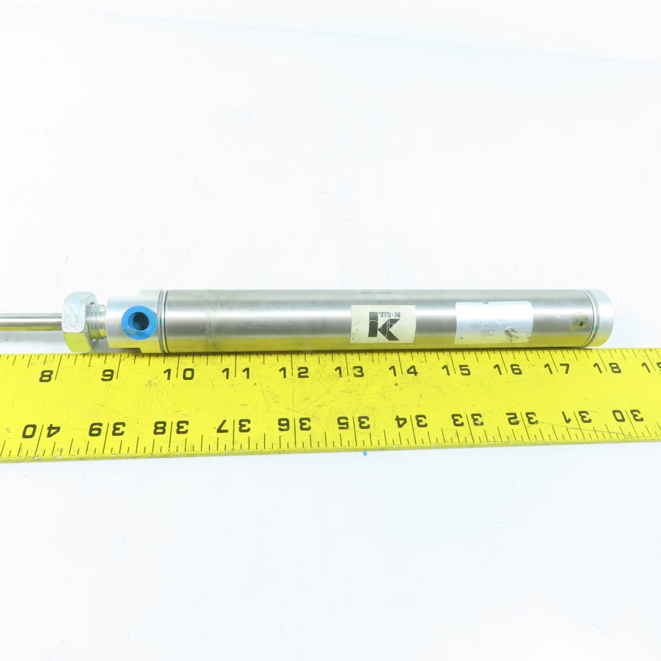 K-Tron 2320-32 1" Bore 8" Stroke Stainless Steel Single Acting Air Cylinder