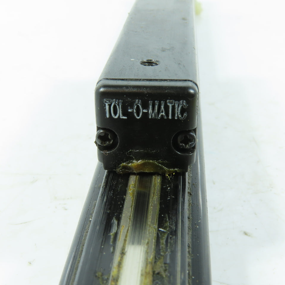 Tol-O-Matic Rodless Air Cylinder Linear Slide Actuator 12" Stroke 17" OAL