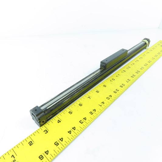 Tol-O-Matic Rodless Air Cylinder Linear Slide Actuator 12" Stroke 17" OAL