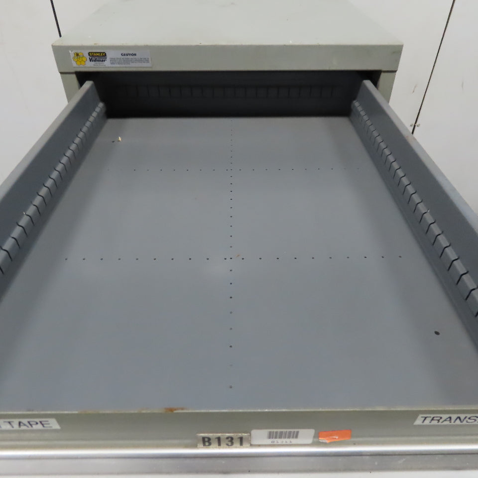 Stanley Vidmar 8 Drawer Small Parts Tools Storage Shop Cabinet 22.5" x 28" x 59"