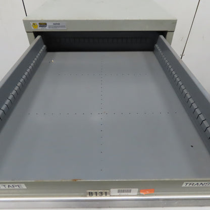 Stanley Vidmar 8 Drawer Small Parts Tools Storage Shop Cabinet 22.5" x 28" x 59"