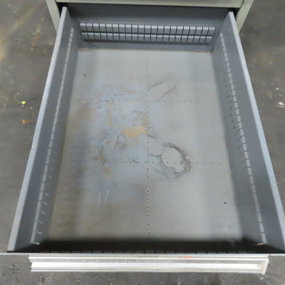 Stanley Vidmar 8 Drawer Small Parts Tools Storage Shop Cabinet 22.5" x 28" x 59"