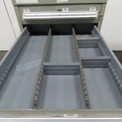 Stanley Vidmar 7 Drawer Small Parts Tools Storage Shop Cabinet 22.5" x 28" x 59"