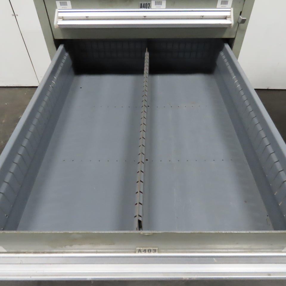 Stanley Vidmar 7 Drawer Small Parts Tools Storage Shop Cabinet 22.5" x 28" x 59"