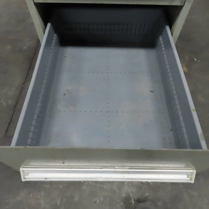 Stanley Vidmar 7 Drawer Small Parts Tools Storage Shop Cabinet 22.5" x 28" x 59"