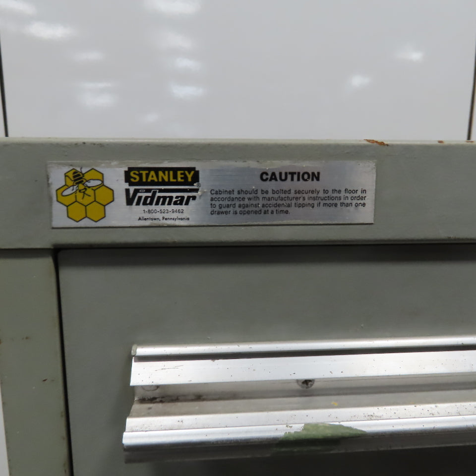 Stanley VidmaR 8 Drawer Small Parts Tools Storage Shop Cabinet 22.5" x 28" x 59"