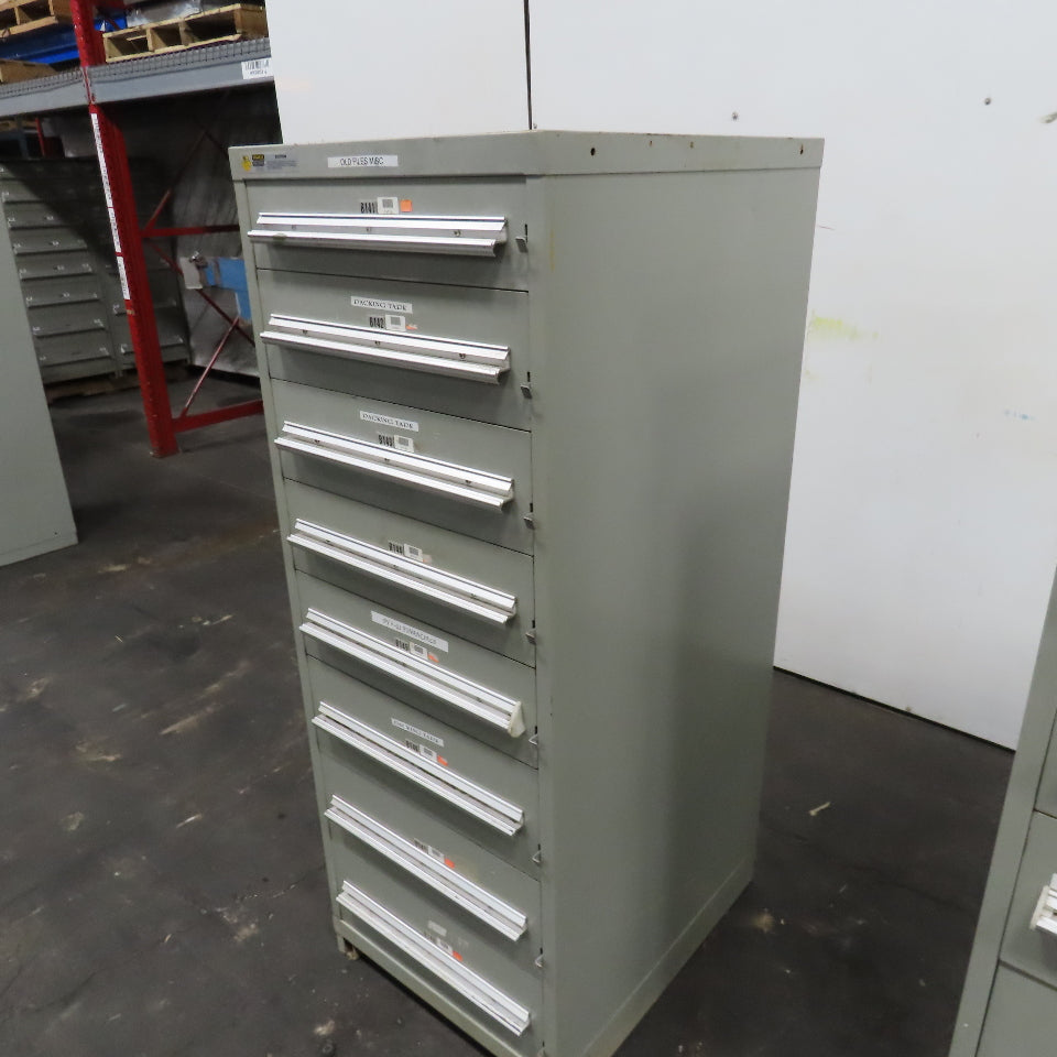 Stanley VidmaR 8 Drawer Small Parts Tools Storage Shop Cabinet 22.5" x 28" x 59"