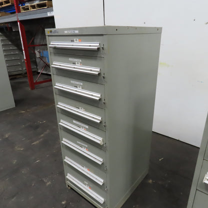 Stanley VidmaR 8 Drawer Small Parts Tools Storage Shop Cabinet 22.5" x 28" x 59"