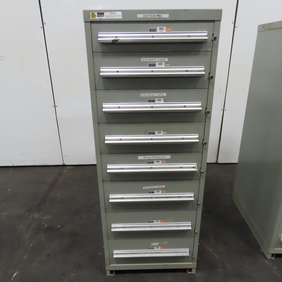 Stanley VidmaR 8 Drawer Small Parts Tools Storage Shop Cabinet 22.5" x 28" x 59"