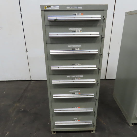 Stanley VidmaR 8 Drawer Small Parts Tools Storage Shop Cabinet 22.5" x 28" x 59"