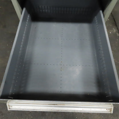 Stanley Vidmar 7 Drawer Small Parts Tools Storage Shop Cabinet 22.5" x 28" x 59"