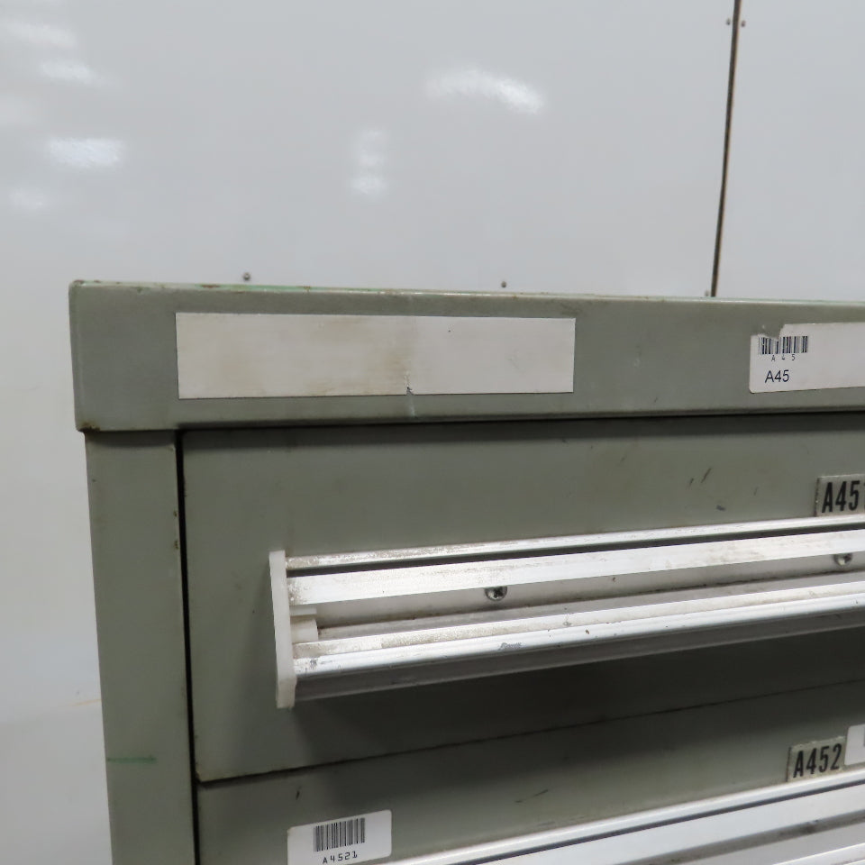 Stanley Vidmar 7 Drawer Small Parts Tools Storage Shop Cabinet 22.5" x 28" x 59"