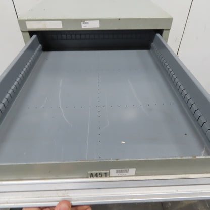 Stanley Vidmar 7 Drawer Small Parts Tools Storage Shop Cabinet 22.5" x 28" x 59"