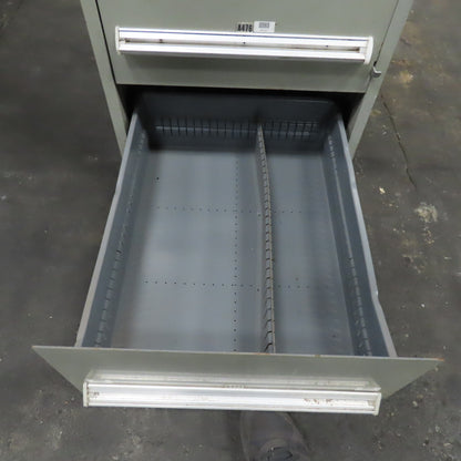Stanley Vidmar 7 Drawer Small Parts Tools Storage Shop Cabinet 22.5" x 28" x 59"