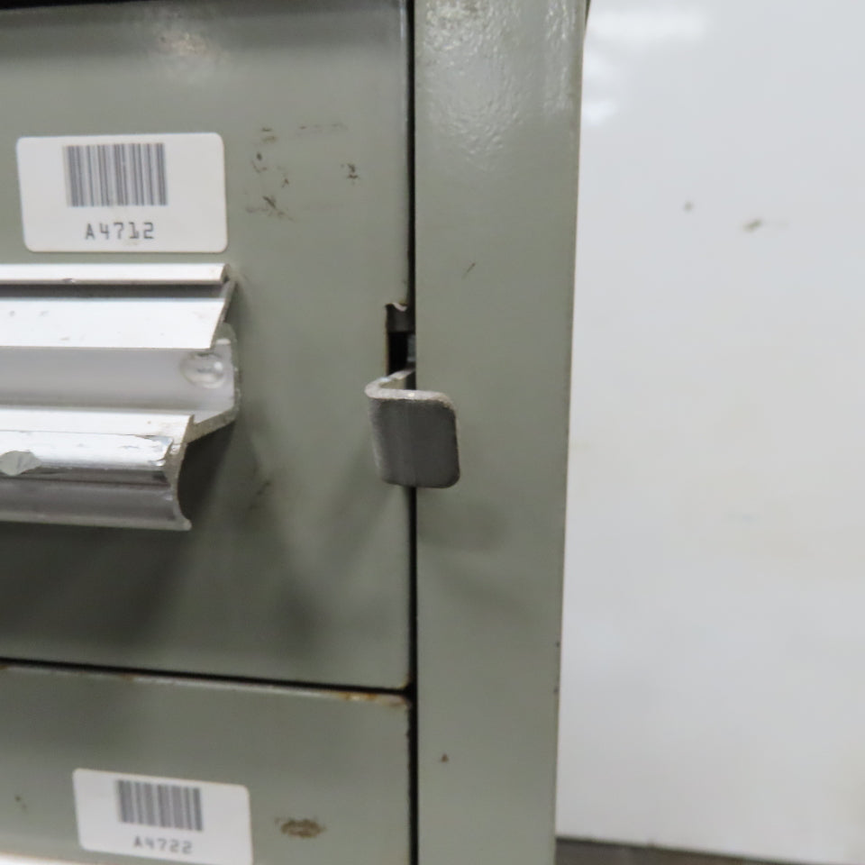 Stanley Vidmar 7 Drawer Small Parts Tools Storage Shop Cabinet 22.5" x 28" x 59"
