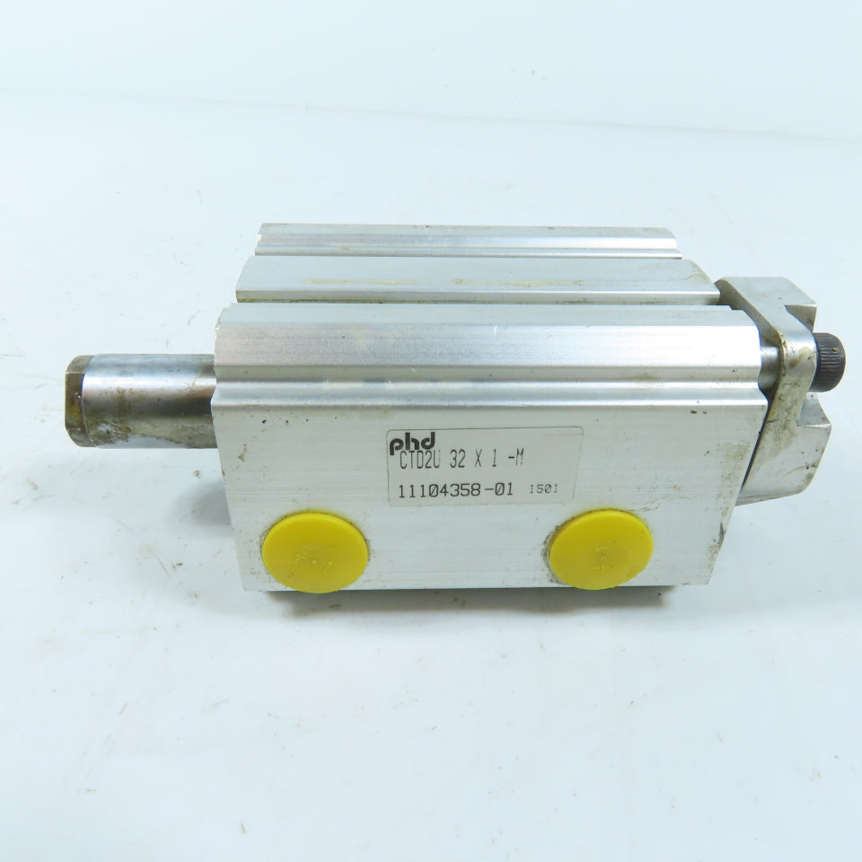PHD CTD2U 32 X 1 -M 32mm Bore 1" Stroke Non-Rotating Double Rod Air Cylinder