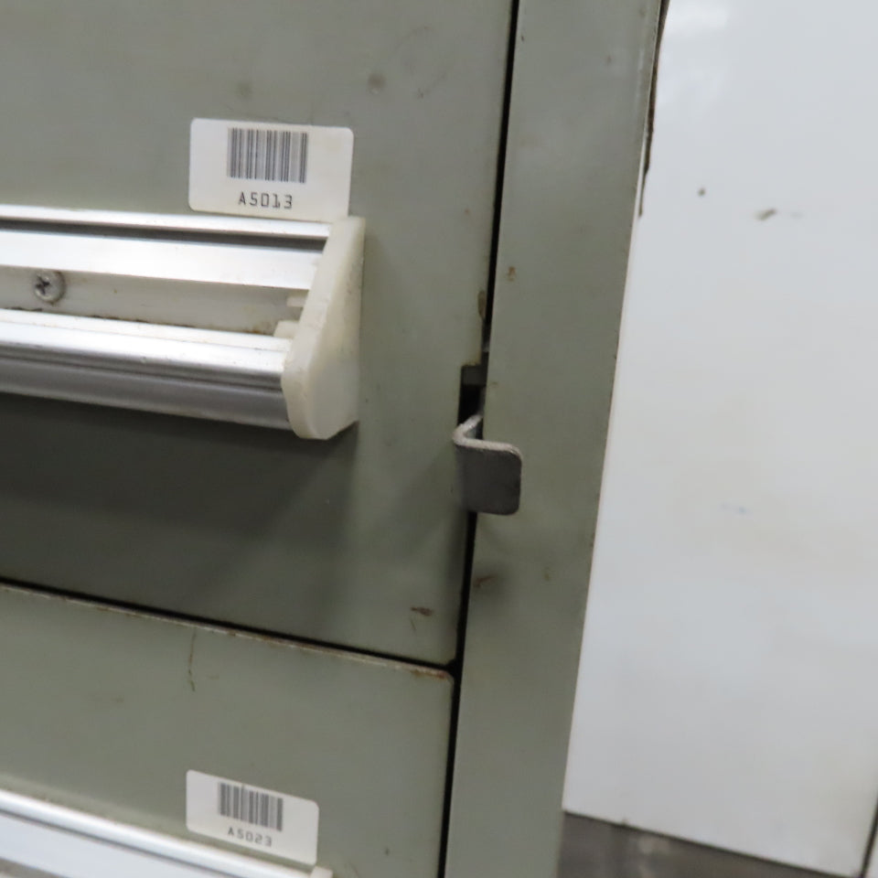 Stanley Vidmar 8 Drawer Small Parts Tools Storage Shop Cabinet 22.5" x 28" x 59"