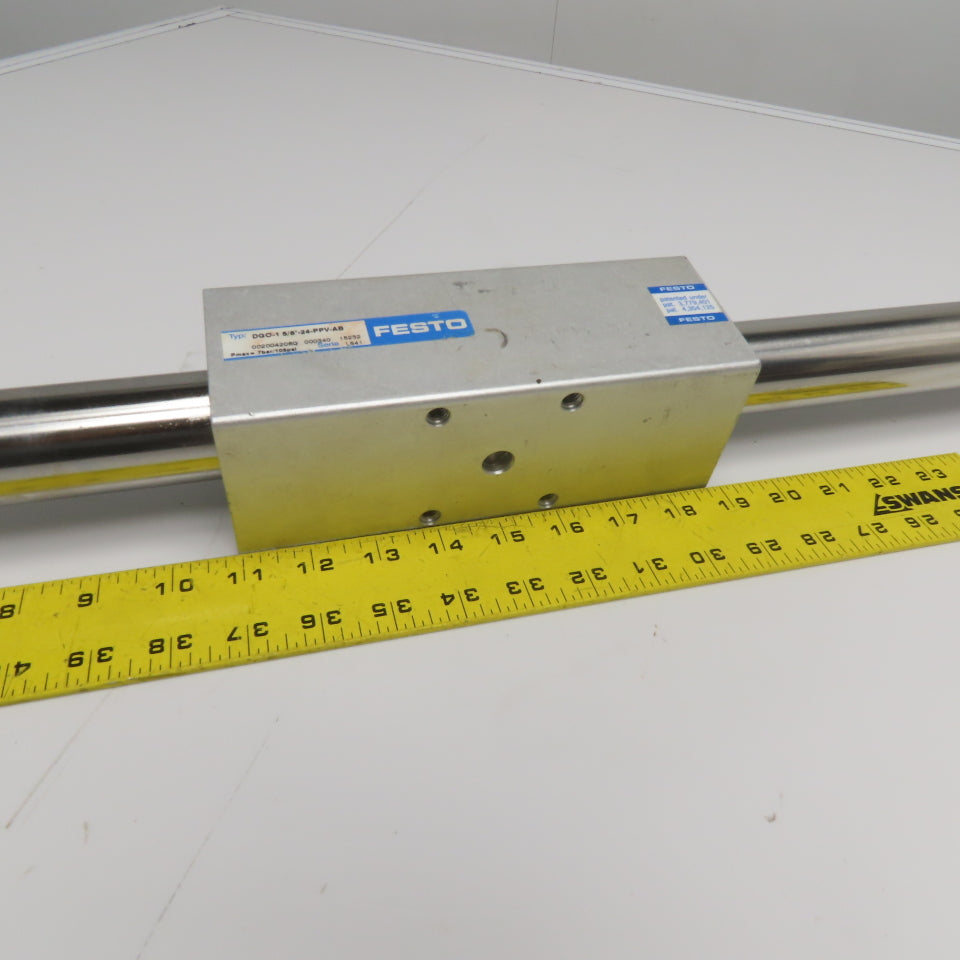 Festo DGO-1 5/8"-24-PPV-AB 5/8" Bore 24 inch Stroke Rodless Pneumatic Cylinder